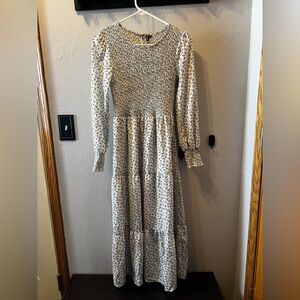 Long Sleeve Maxi Floral Dress